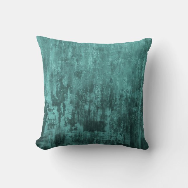 Achtergrond Shabby, kleur turquoise, grunge, loft, Kussen (Voorkant)