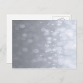 Achtergrond - Silver Bokeh Glitter Lights Briefkaart (Voorkant / Achterkant)