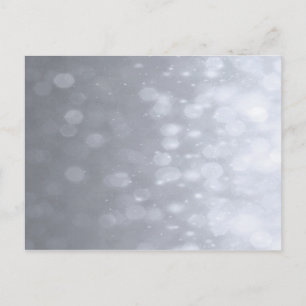 Achtergrond - Silver Bokeh Glitter Lights Briefkaart