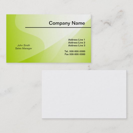 Achtergrond Sjablonen verloop Visitekaartje (Voorkant / Achterkant)