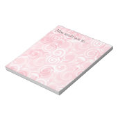 Achtergrond Sjabloon pastroze spiraal Notitieblok (Linkerzijde)