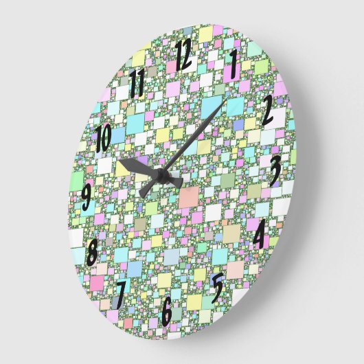 Achtergrond Sjabloon voor pastel Mini Box Grote Klok (Hoek)