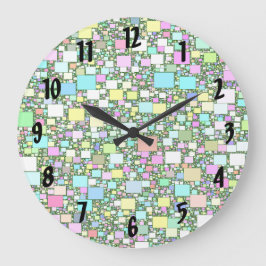 Achtergrond Sjabloon voor pastel Mini Box Grote Klok