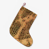 Achtergrond slangenhuid kleine kerstsok (Voorkant (Hangend))