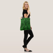 Achtergrond slangenhuid tote bag (Op model)
