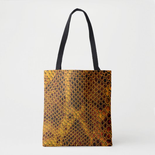 Achtergrond slangenhuid tote bag (Voorkant)