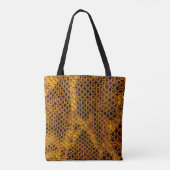 Achtergrond slangenhuid tote bag (Achterkant)