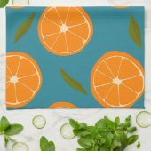 Achtergrond slice Sinaasappels Pattern Theedoek (Gevouwen)