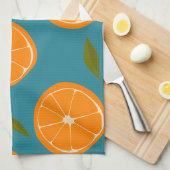 Achtergrond slice Sinaasappels Pattern Theedoek (Quarter Fold)