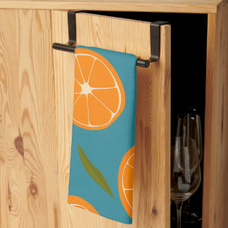 Achtergrond slice Sinaasappels Pattern Theedoek