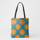 Achtergrond slice Sinaasappels Pattern Tote Bag (Voorkant)