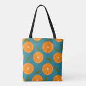 Achtergrond slice Sinaasappels Pattern Tote Bag (Achterkant)