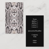 Achtergrond snakeskin visitekaartje (Voorkant / Achterkant)