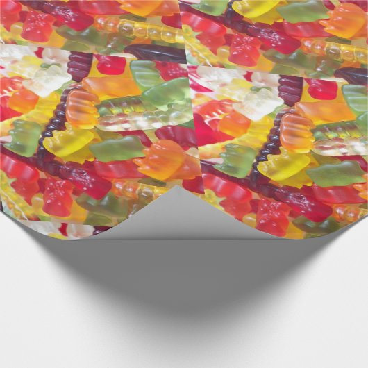 Achtergrond snoep cadeaupapier (Hoek)