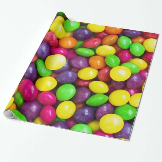 achtergrond snoepjes cadeaupapier (Uitgerold)