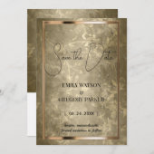  achtergrond sparen de Datum Save The Date (Voorkant / Achterkant)