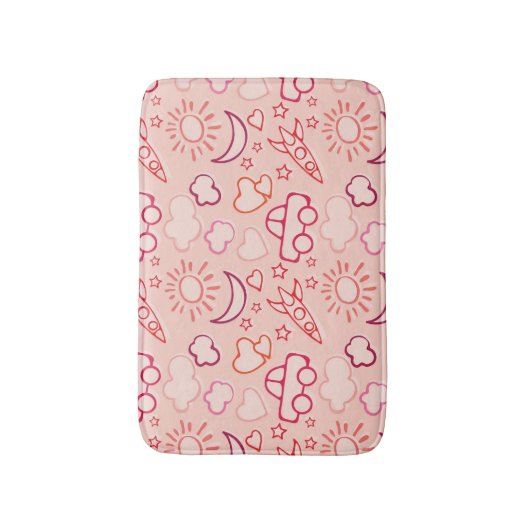 achtergrond speelgoed badmat (Voorkant Verticaal)