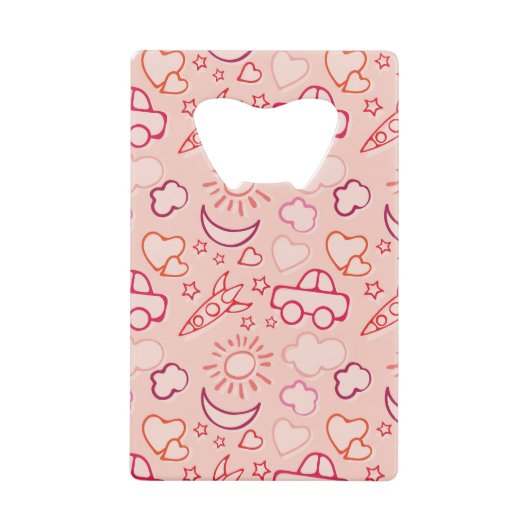 achtergrond speelgoed creditkaart flessenopener (Voorkant)