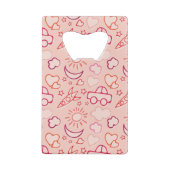 achtergrond speelgoed creditkaart flessenopener (Achterkant)