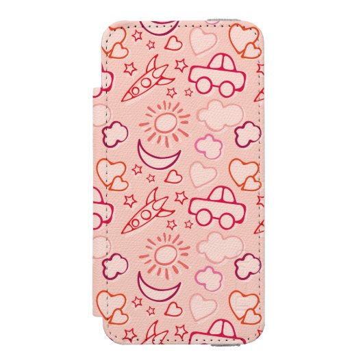 achtergrond speelgoed incipio iPhone portemonnee hoesje (Voorkant Agenda)