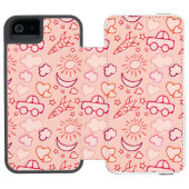 achtergrond speelgoed incipio iPhone portemonnee hoesje (Agenda Open)