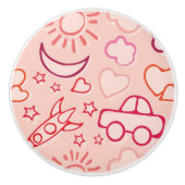 achtergrond speelgoed keramische knop (Voorkant)