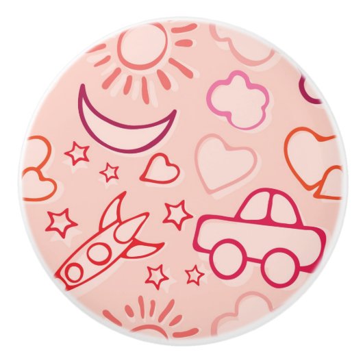 achtergrond speelgoed keramische knop (Voorkant)