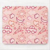 achtergrond speelgoed muismat (Voorkant)