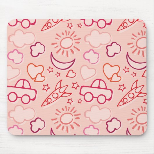 achtergrond speelgoed muismat (Voorkant)