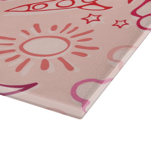 achtergrond speelgoed snijplank (Hoek)