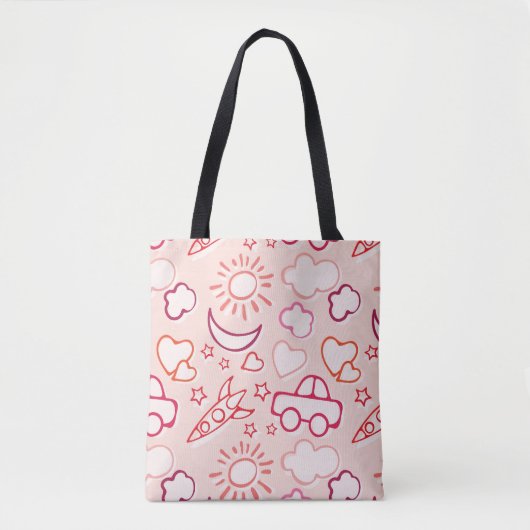 achtergrond speelgoed tote bag (Voorkant)