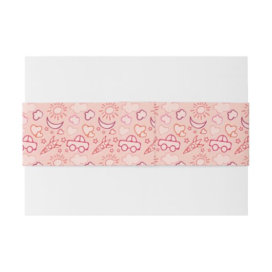 achtergrond speelgoed uitnodigingen wikkel (Achterkant Voorbeeld)