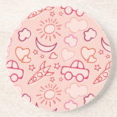 achtergrond speelgoed zandsteen onderzetter (Voorkant)