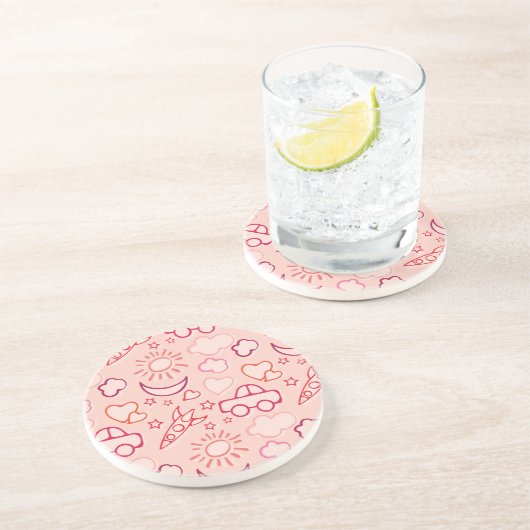 achtergrond speelgoed zandsteen onderzetter (Zijkant)