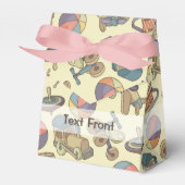 Achtergrond speelgoedpictogrammen bedankdoosjes (Voorkant Zijde)