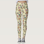 Achtergrond speelgoedpictogrammen leggings (Voorkant)