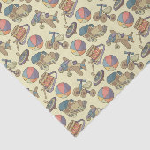 Achtergrond speelgoedpictogrammen tissuepapier (Detail)
