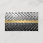 Achtergrond staal visitekaartje (Achterkant)