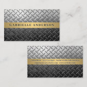 Achtergrond staal visitekaartje (Voorkant / Achterkant)