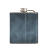 Achtergrond staalgrijze Gothic Ombre Heupfles (Achterkant)