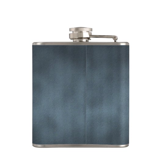 Achtergrond staalgrijze Gothic Ombre Heupfles (Achterkant)