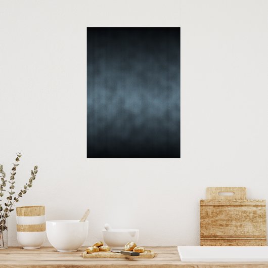 Achtergrond staalgrijze Gothic Ombre Poster (Keuken)