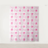 Achtergrond Step en Repeat *50 en Fabulous* Wandkleed (Voorkant)