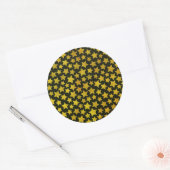 Achtergrond ster ronde sticker (Envelop)