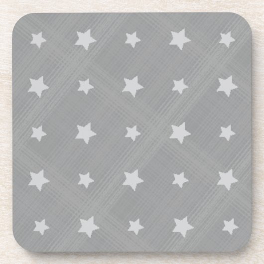 Achtergrond sterren met textielpatroon onderzetter (Voorkant)