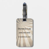 Achtergrond streeppatroon bagagelabel (Achterkant verticaal)