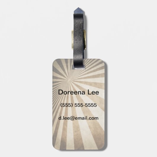 Achtergrond streeppatroon bagagelabel (Achterkant verticaal)