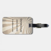 Achtergrond streeppatroon bagagelabel (Achterkant horizontaal)