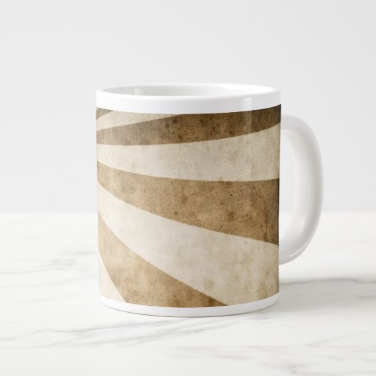 Achtergrond streeppatroon grote koffiekop (Voorkant rechts)