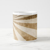 Achtergrond streeppatroon grote koffiekop (Voorkant)